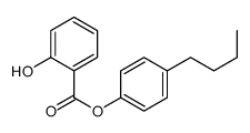 (4-butylphenyl) 2-hydroxybenzoate结构式