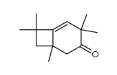 1,4,4,7,7-pentamethylbicyclo[4.2.0]-oct-5-en-3-one Structure