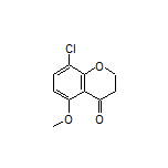 8-氯-5-甲氧基色满-4-酮结构式