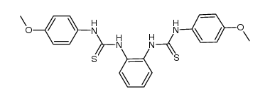 N1,N2-bis[N-(4-methoxyphenyl)thiocarbamoyl]-1,2-diaminobenzene结构式