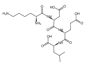 lysyl-aspartyl-glutamyl-leucine结构式