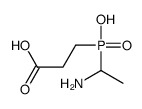 3-[1-aminoethyl(hydroxy)phosphoryl]propanoic acid结构式