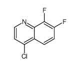 4-氯-7,8-二氟喹啉结构式