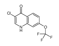 3-Chloro-4-hydroxy-7-trifluoromethoxyquinoline structure