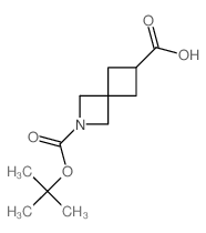 2-[(tert-butoxy)carbonyl]-2-azaspiro[3.3]heptane-6-carboxylic acid structure