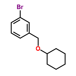 1-Bromo-3-[(cyclohexyloxy)methyl]benzene structure