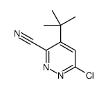 3-PYRIDAZINECARBONITRILE, 6-CHLORO-4-(1,1-DIMETHYLETHYL)-结构式