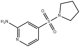 4-(pyrrolidine-1-sulfonyl)pyridin-2-amine Structure