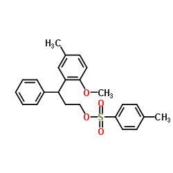 3-(2-METHOXY-5-METHYLPHENYL)-3-PHENYLPROPYL 4-METHYLBENZENESULFONATE Structure