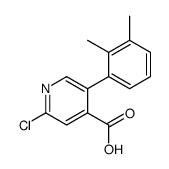 2-chloro-5-(2,3-dimethylphenyl)pyridine-4-carboxylic acid结构式