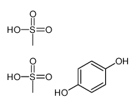 benzene-1,4-diol,methanesulfonic acid Structure