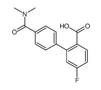 2-[4-(dimethylcarbamoyl)phenyl]-4-fluorobenzoic acid Structure