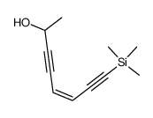 (Z)-8-(trimethylsilyl)octa-5-en-3,7-diyn-2-ol结构式