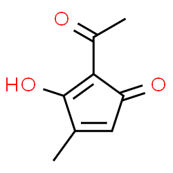 4-Cyclopentene-1,3-dione, 2-(1-hydroxyethylidene)-4-methyl-, (Z)- (9CI) Structure