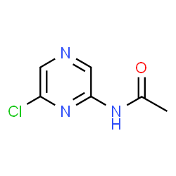 N-(6-Chloro-2-pyrazinyl)acetamide结构式