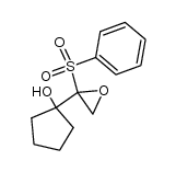 2-(1'-hydroxycyclopentyl)-2-phenylsulphonyloxirane Structure