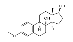 3-methoxy-1,3,5(10)-estratriene-8α,17β-diol Structure