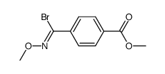 methyl 4-(bromo(methoxyimino)methyl)benzoate结构式