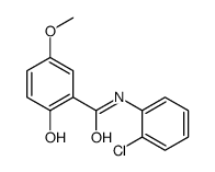 N-(2-chlorophenyl)-2-hydroxy-5-methoxybenzamide结构式