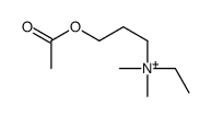 3-acetyloxypropyl-ethyl-dimethylazanium Structure