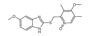 5-甲氧基-2-[[[((4-甲氧基-3,5-二甲基-2-吡啶基)甲基]硫代]-1H-苯并咪唑N-氧化物图片