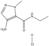 4-amino-N-ethyl-2-methylpyrazole-3-carboxamide:hydrochloride结构式