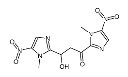 3-hydroxy-1,3-bis(1-methyl-5-nitroimidazol-2-yl)propan-1-one Structure