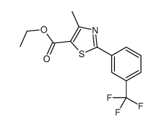 ethyl 4-methyl-2-[3-(trifluoromethyl)phenyl]-1,3-thiazole-5-carboxylate structure