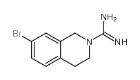 7-bromo-3,4-dihydro-1H-isoquinoline-2-carboximidamide Structure