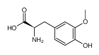 (+)-(R)-3-methoxytyrosine结构式