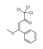 1,1,1-trichloro-4-methoxy-4-phenylbut-3-en-2-one结构式