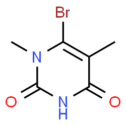 1,5-二甲基-6-溴嘧啶-2,4(1H,3H)-二酮结构式