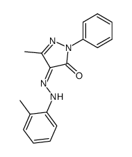 5-methyl-2-phenyl-2H-pyrazole-3,4-dione 4-o-tolylhydrazone结构式