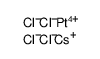 cesium,hexachloroplatinum(2-) Structure