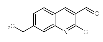 2-CHLORO-7-ETHYLQUINOLINE-3-CARBOXALDEHYDE Structure