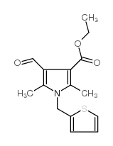 ETHYL 4-FORMYL-2,5-DIMETHYL-1-(2-THIENYLMETHYL)-1H-PYRROLE-3-CARBOXYLATE Structure