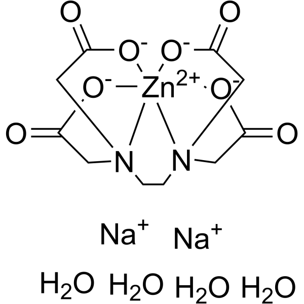 EDTA disodium zinc tetrahydrate structure