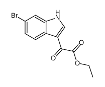 2-(6-溴-1H-吲哚-3-基)-2-氧代乙酸乙酯结构式