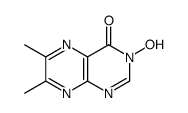 3-Hydroxy-6,7-dimethyl-4(3H)-pteridinone Structure