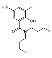 5-amino-N,N-dibutyl-2-hydroxy-3-methylbenzamide结构式