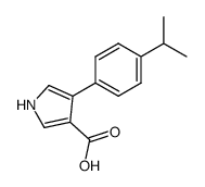 4-[4-(1-METHYLETHYL)PHENYL]-1H-PYRROLE-3-CARBOXYLIC ACID结构式