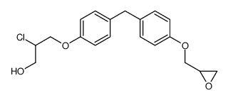 2-chloro-3-[4-[[4-(oxiran-2-ylmethoxy)phenyl]methyl]phenoxy]propan-1-ol结构式