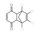 1,2,3,4-tetrachloro-1,4,4a,8a-tetrahydro-1,4-methanonaphthalene-5,8-dione Structure