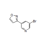 3-(5-Bromopyridin-3-yl)isoxazole Structure