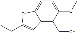 (2-ethyl-5-methoxybenzofuran-4-yl)methanol结构式