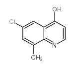 6-CHLORO-4-HYDROXY-8-METHYLQUINOLINE Structure