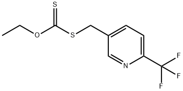 O-乙基 S-((6-三氟甲基)吡啶-3-基)甲基)二硫代碳酸酯结构式