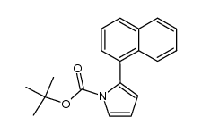 N-tert-butyloxycarbonyl-2-(1'-naphthyl)pyrrole Structure