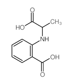 Benzoic acid,2-[(1-carboxyethyl)amino]- Structure