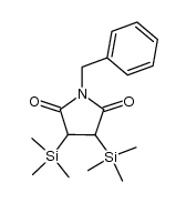 1-benzyl-3,4-bis(trimethylsilyl)pyrrolidine-2,5-dione结构式